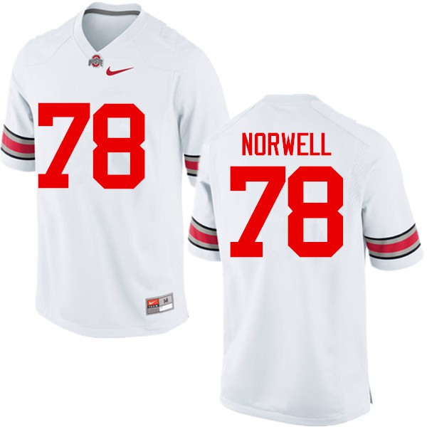 Ohio State Buckeyes #78 Andrew Norwell Men Alumni Jersey White